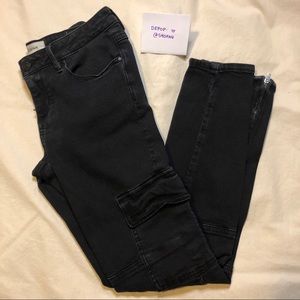 💔✖️SOLD✖️💔Pacsun black low rise skinny cargo jeans